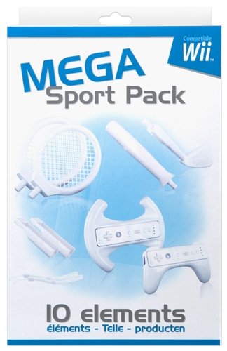Bigben Mega Sports Pack - cajas de video juegos y accesorios (Blanco, 200 mm, 326 mm, 582 g, 90 mm) White