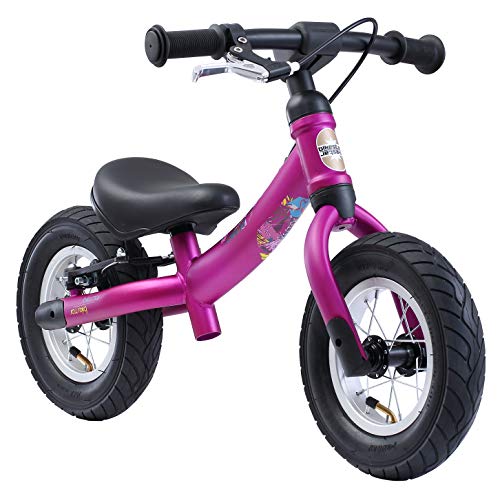 BIKESTAR 2-en-1 Bicicleta sin Pedales para niños y niñas 2-3 años | Bici con Ruedas de 10" Edición Sport | Violeta