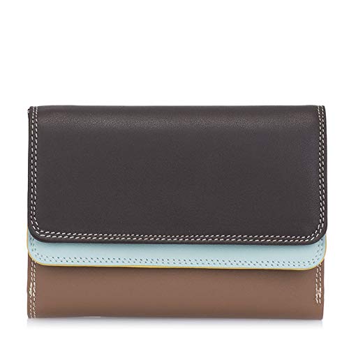 billetereo monedero de piel para mujer - mywalit - double flap purse/Wallet - 250-128- mocha