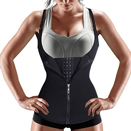 Bingrong Ropa Faja Reductora Mujer Adelgazante Lencería Moldeadora Shapewear Body Waist Trainer Corse de Abdomen Chaleco Moldeador Mujer (Negro, X-Large) Bingrong Ropa Faja Reductora Mujer Adelgazante Lencería Moldeadora Shapewear Body Waist Trainer Corse de Abdomen Chaleco Moldeador Mujer (Negro, X-Large)
