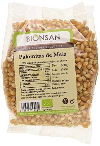Bionsan Maiz para hacer Palomitas Ecológicas, 500 gr Bionsan Maiz para hacer Palomitas Ecológicas, 500 gr