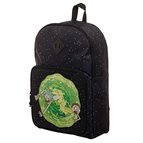 Bioworld Merchandising Sac à dos officiel Rick & Morty - Portal Mochila tipo casual, 43 cm, Negro (Noir) Bioworld Merchandising Sac à dos officiel Rick & Morty - Portal Mochila tipo casual, 43 cm, Negro (Noir)