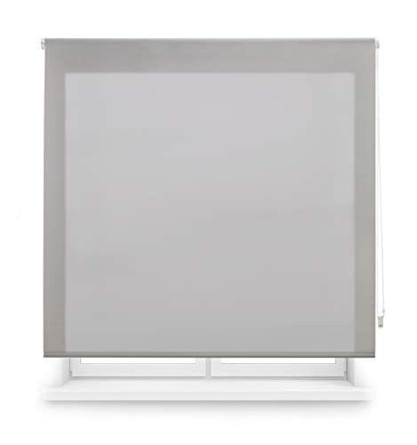 Blindecor Ara - Estor enrollable translúcido liso, Gris Plata, 140 x 175 cm (ancho x alto) Blindecor Ara - Estor enrollable translúcido liso, Gris Plata, 140 x 175 cm (ancho x alto)
