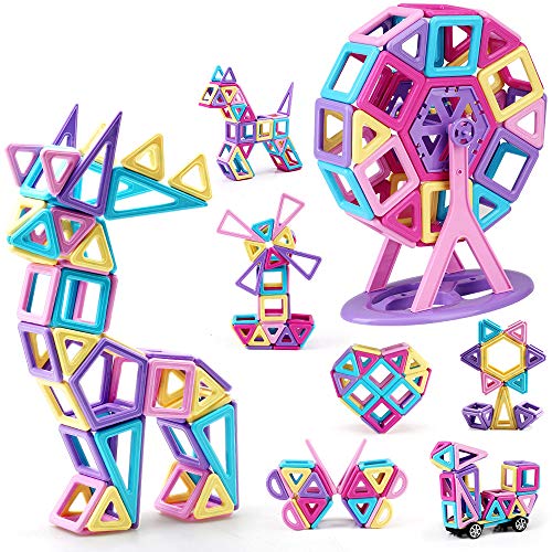 Bloques de construcción magnéticos, Encima132 Piezas Juegos de Viaje Construcciones Magneticas Kits de apilamiento Juguetes, niños Juguetes Regalo para 3 4 5 6 años Niños y niñas Bloques de construcción magnéticos, Encima132 Piezas Juegos de Viaje Construcciones Magneticas Kits de apilamiento Juguetes, niños Juguetes Regalo para 3 4 5 6 años Niños y niñas