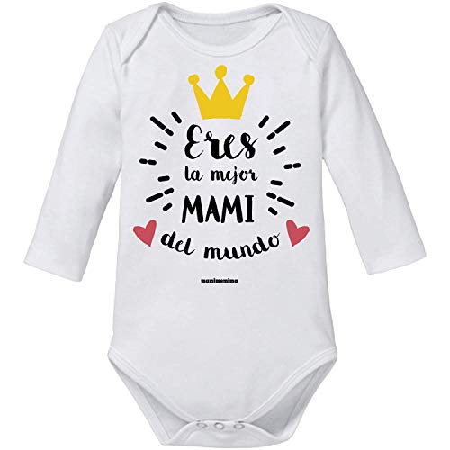 Body Bebé Mamá"Eres La Mejor Mami Del Mundo" (12 MESES, MANGA LARGA) Body Bebé Mamá"Eres La Mejor Mami Del Mundo" (12 MESES, MANGA LARGA)