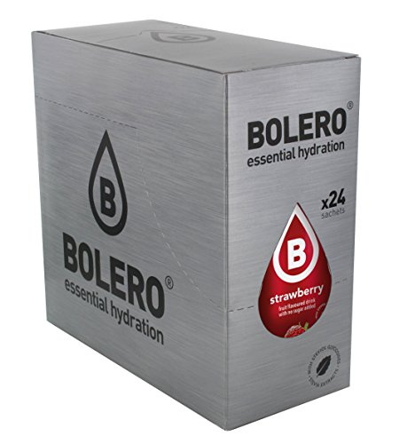 Bolero Bebida Instantánea sin Azúcar, Sabor Fresa - Paquete de 24 x 9 gr - Total: 216 gr Bolero Bebida Instantánea sin Azúcar, Sabor Fresa - Paquete de 24 x 9 gr - Total: 216 gr