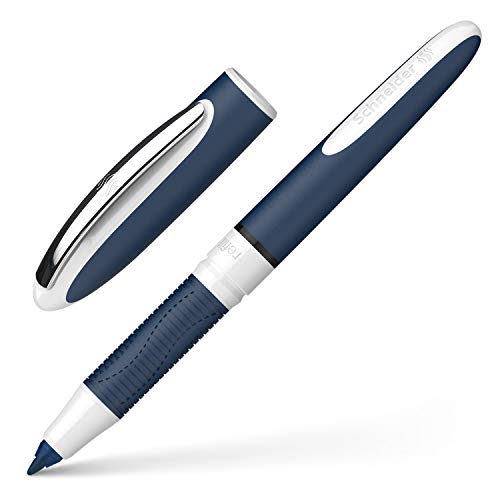 Bolígrafo Schneider One Change para diestros y zurdos, color de escritura: azul, grosor de trazo 0,6 mm, incluye 3 cartuchos Bolígrafo Schneider One Change para diestros y zurdos, color de escritura: azul, grosor de trazo 0,6 mm, incluye 3 cartuchos