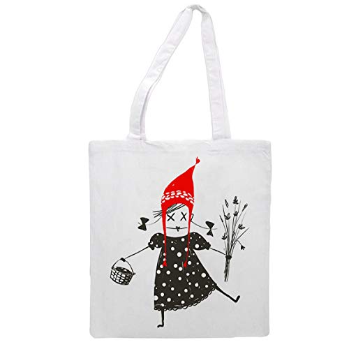 Bolsa tote de tela CAPERUCITA ROJA. Bandolera multiusos. Nacnic. Bolso de mano. Bolsa tote reutilizable. Bolsa tote de tela CAPERUCITA ROJA. Bandolera multiusos. Nacnic. Bolso de mano. Bolsa tote reutilizable.