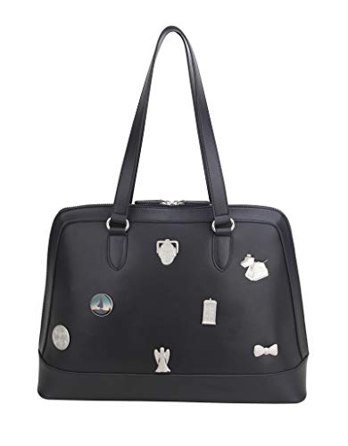 Bolso de Mano Personalizable de Doctor Who (con 7 Pins exclusivos) – Maletín para portátil de Mujer con Licencia Oficial de la BBC por LOVARZI Bolso de Mano Personalizable de Doctor Who (con 7 Pins exclusivos) – Maletín para portátil de Mujer con Licencia Oficial de la BBC por LOVARZI