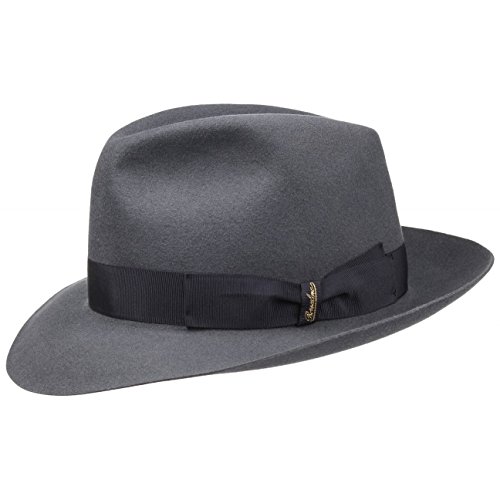 Borsalino Sombrero Fedora 50 Gramos by sombreros de fieltrosombrero hombre (57 cm - gris) Borsalino Sombrero Fedora 50 Gramos by sombreros de fieltrosombrero hombre (57 cm - gris)