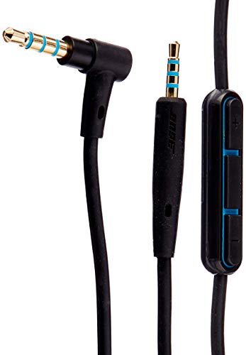 Bose® QuietComfort® 25 - Cable con micrófono y control remoto en línea para auriculares QuietComfort 25® compatible con dispositivos Samsung y Android, negro