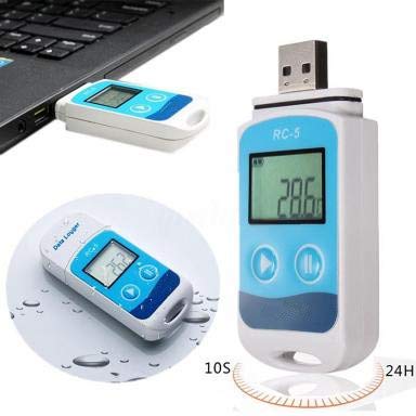 Bostar Registrador de Datos de Temperatura USB Impermeable Registrador de Datos Registrador RC-5 Herramienta de Sensor Interno Bostar Registrador de Datos de Temperatura USB Impermeable Registrador de Datos Registrador RC-5 Herramienta de Sensor Interno