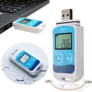 Bostar Registrador de Datos de Temperatura USB Impermeable Registrador de Datos Registrador RC-5 Herramienta de Sensor Interno