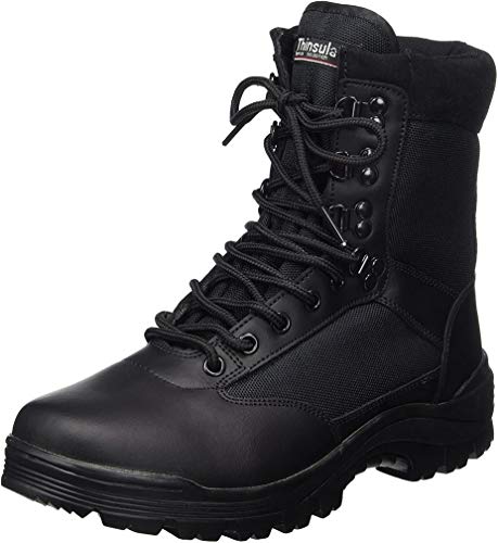 Botas Mil-Tec SWAT, color negro, para trekking, de montaña, talla 37-50, color Negro, talla 37 EU