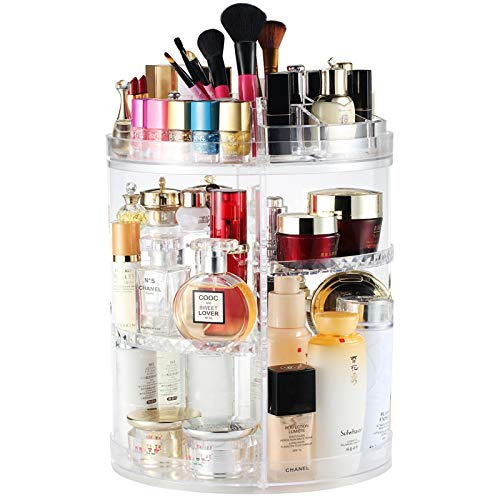 Boxalls Organizador de Maquillaje de Giratorio, Transparentes | Organizador de Cosméticos con Rotación 360 Grados, Ajustable, Compartimento de Almacenamiento de Cosméticos con Múltiples Funciones Boxalls Organizador de Maquillaje de Giratorio, Transparentes | Organizador de Cosméticos con Rotación 360 Grados, Ajustable, Compartimento de Almacenamiento de Cosméticos con Múltiples Funciones