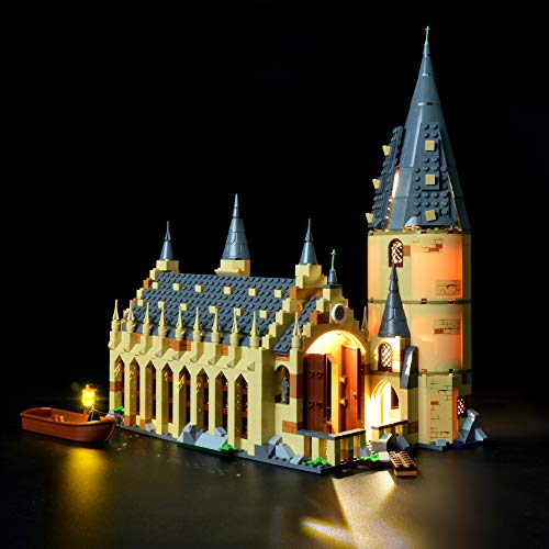 BRIKSMAX Kit de Iluminación Led para Harry Potter-Gran Comedor de Hogwarts-Compatible con Ladrillos de Construcción Lego Modelo 75954-Juego de Legos no Incluido