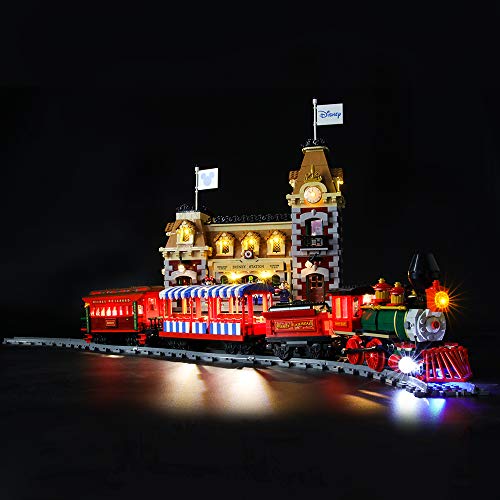 BRIKSMAX Kit de Iluminación Led para Lego Disney Train and Station,Compatible con Ladrillos de Construcción Lego Modelo 71044, Juego de Legos no Incluido