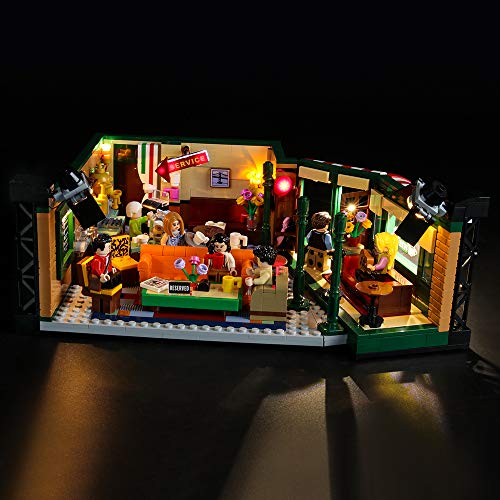 BRIKSMAX Kit de Iluminación Led para Lego Ideas (r) Central Perk,Compatible con Ladrillos de Construcción Lego Modelo 21319, Juego de Legos no Incluido