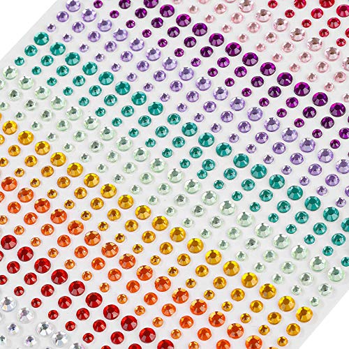 Brillantes Para Decorar Diamantes Autoadhesivas, 900 Piezas 3mm 4mm 5mm para Joyas para Cara Ojos Niños DIY Tarjetas de Artesanía Adorno Joya de Cristalino Decoraciones Brillantes Para Decorar Diamantes Autoadhesivas, 900 Piezas 3mm 4mm 5mm para Joyas para Cara Ojos Niños DIY Tarjetas de Artesanía Adorno Joya de Cristalino Decoraciones
