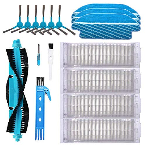 BSDY YQWRFEWYT Kit Accesorios de Recambio para Cecotec Conga Excellence 3490 3290 Robot Aspiradora, Material Premium, Pack Familiar de 1 Cepillo Principal+4 Filtros + 6 Cepillos Laterales + 3 Mopas BSDY YQWRFEWYT Kit Accesorios de Recambio para Cecotec Conga Excellence 3490 3290 Robot Aspiradora, Material Premium, Pack Familiar de 1 Cepillo Principal+4 Filtros + 6 Cepillos Laterales + 3 Mopas