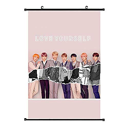 BTS Bangtan Boys Light/Boy with Luv Poster Rollbild Plakat, Wanddekoration Jungkook Jimin V Suga Jin J-Hope Rap Monster, regalo para BTS Army BTS Bangtan Boys Light/Boy with Luv Poster Rollbild Plakat, Wanddekoration Jungkook Jimin V Suga Jin J-Hope Rap Monster, regalo para BTS Army