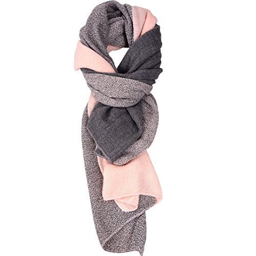 bufanda de mujer cachemira de la bufanda Chales de lana otoño e invierno bufanda larga (Rosado) bufanda de mujer cachemira de la bufanda Chales de lana otoño e invierno bufanda larga (Rosado)