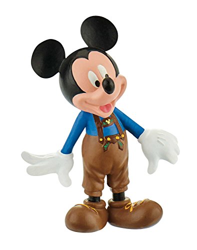 Bullyland 15390 - Figura de Walt Disney Mickey en Pantalones de Cuero, Aprox. 7 cm.