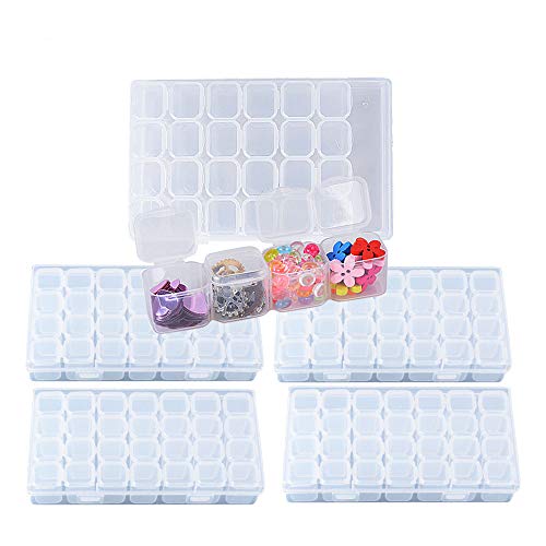 BUONDAC 4pcs Cajas de Almacenamiento de Plástico Transparente con 112 Compartimentos Organizador Piezas Pequeñas Pastillas Pintura Bordado Diamantes Cuentas Granos Accesorios Arte de Uñas BUONDAC 4pcs Cajas de Almacenamiento de Plástico Transparente con 112 Compartimentos Organizador Piezas Pequeñas Pastillas Pintura Bordado Diamantes Cuentas Granos Accesorios Arte de Uñas
