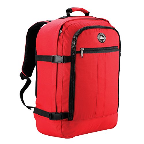 Cabin Max Metz Mochila de Viaje Equipaje de Mano Aprobada para Transporte Aéreo Maleta de Cabina 55x40x20 cm 44 L (Rojo)