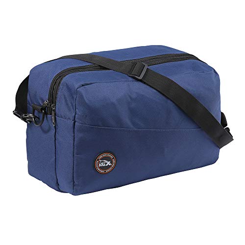 Cabin Max Rio Stowaway – Bolsa de Hombro de 40x25x20cm - Maleta de Cabina Barata Segundo Equipaje para Vuelos en Ryanair (Marino)