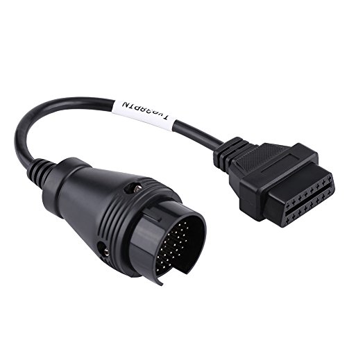 Cable adaptador Terisass 38 pines a 16 pines OBD2 OBD II conector adaptador Cable de diagnóstico Cable de extensión para camión Iveco