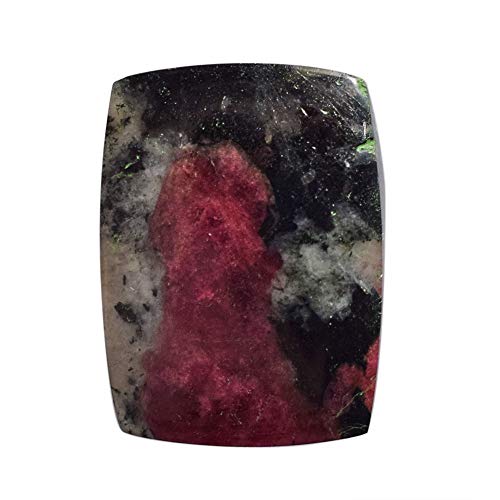 Cabujón eudialítico de color rosa natural de 24 x 18 x 4 mm de Kola Peninsula, hecho a mano, para hacer joyas, colgante, suministros de eudialita, AG-14344