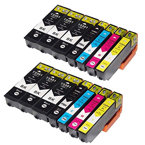 caidi Gran Capacidad compatibles Epson 33 33 x l Cartuchos de Tinta para Epson Expression Premium XP-530 xp-540 XP-630 XP-635 xp-640 xp-645 XP-830 xp-900 Pack de 14