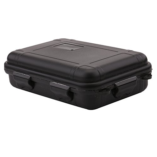 Caja de Almacenamiento de Plástico al Aire Libre Caja Impermeable a Prueba de Golpes Caja de Almacenamiento de Herramientas ( Color : Negro , tamaño : L )