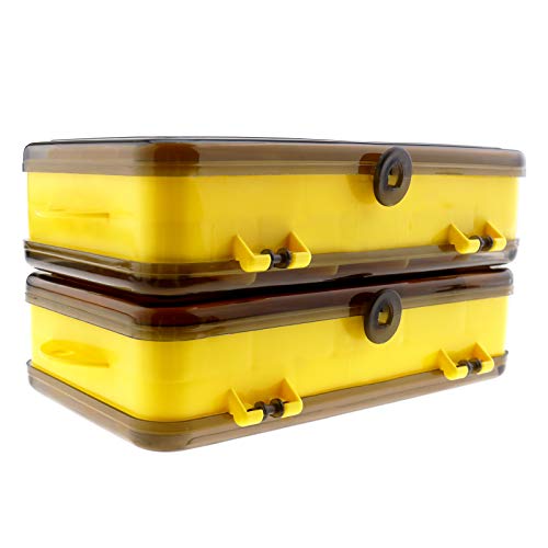 Caja de plástico de dos caras con 13 compartimentos en 3 tamaños diferentes agujero colgante plástico portátil durable Caja de plástico de dos caras con 13 compartimentos en 3 tamaños diferentes agujero colgante plástico portátil durable