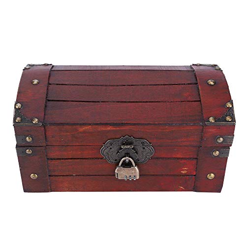 Cajas de joyería de Madera de época Exquisita colección de artesanía de joyería Estuche Antiguo Retro Hecho a Mano Mujeres Niñas Baratijas para decoración de(Small Combination Lock) Cajas de joyería de Madera de época Exquisita colección de artesanía de joyería Estuche Antiguo Retro Hecho a Mano Mujeres Niñas Baratijas para decoración de(Small Combination Lock)