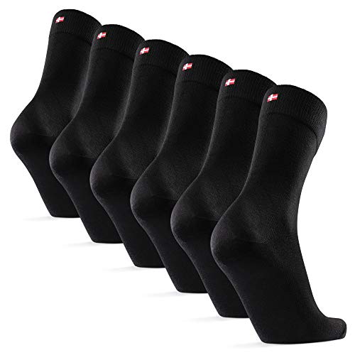 Calcetines de Bambú 6 Pares (Negro, EU 39-42) Calcetines de Bambú 6 Pares (Negro, EU 39-42)