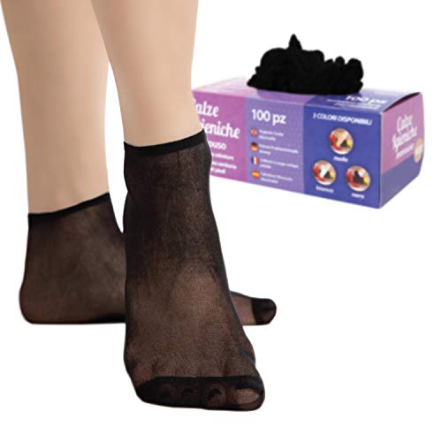 Calcetines Monouso Premium Para Probar Calzado (Negro)