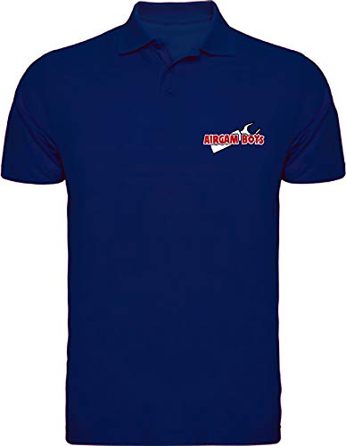 Camisetas EGB Polo AirgamBoys ochenteras 80´s Retro (XL, Marino) Camisetas EGB Polo AirgamBoys ochenteras 80´s Retro (XL, Marino)