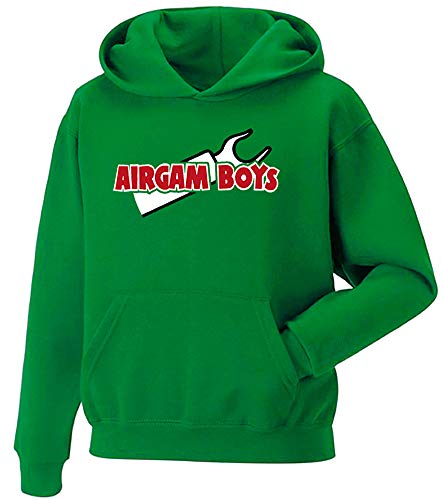 Camisetas EGB Sudadera Airgamboys Adulto/Niño ochenteras 80´s Retro (XXL, Verde)