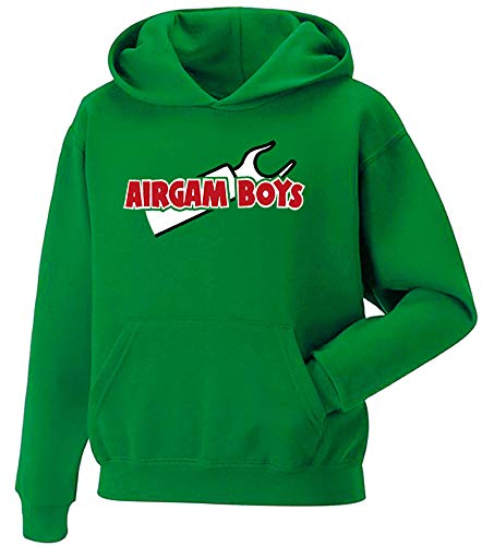Camisetas EGB Sudadera Airgamboys Adulto/Niño ochenteras 80´s Retro (XXL, Verde) Camisetas EGB Sudadera Airgamboys Adulto/Niño ochenteras 80´s Retro (XXL, Verde)