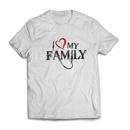 Camisetas Hombre Camisas de diseñador únicas Muestran tu Amor: increíbles Conjuntos a Juego con la Familia (Medium Blanco Multicolor)