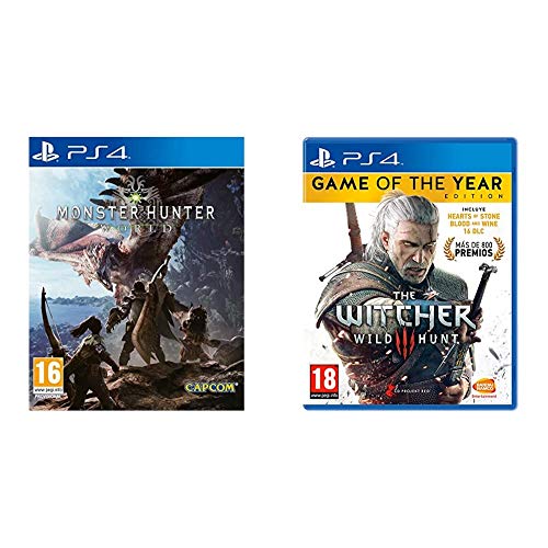 Capcom Monster Hunter: World + BANDAI NAMCO Entertainment Iberica The Witcher 3: Wild Hunt Game Of The Year Edition Capcom Monster Hunter: World + BANDAI NAMCO Entertainment Iberica The Witcher 3: Wild Hunt Game Of The Year Edition