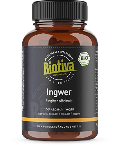 Cápsulas de jengibre orgánico 150 piezas - 400 mg por cápsula - el GANADOR DE PRECIO-CALIDAD 2018* - garantizado sin aditivos - 100% vegano - manufacturado y verificado en Alemania (DE-ÖKO-005) Cápsulas de jengibre orgánico 150 piezas - 400 mg por cápsula - el GANADOR DE PRECIO-CALIDAD 2018* - garantizado sin aditivos - 100% vegano - manufacturado y verificado en Alemania (DE-ÖKO-005)
