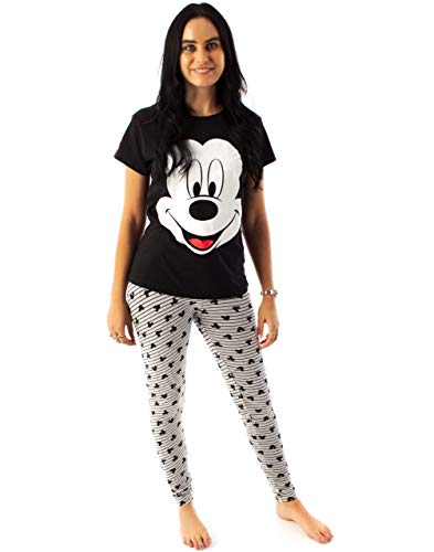 Carácter de la Novedad de Disney Mickey Mouse Mujeres Pijama sueño Set