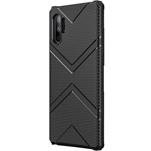 Carcasa compatible con Samsung Galaxy Note 10 Pro, ultrafina, de gel de sílice, transparente, con protección para la cámara, antideslizante, con disipación de calor Negro Talla única