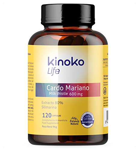 CARDO MARIANO 120 cápsulas | La Dosis Más Alta: 600 mg por cápsula vegana | Extracto 80% de Silimarina | Sin estearato magnesio | Detox + Hígado y Vesícula | Facilita Digestión | Milk Thistle CARDO MARIANO 120 cápsulas | La Dosis Más Alta: 600 mg por cápsula vegana | Extracto 80% de Silimarina | Sin estearato magnesio | Detox + Hígado y Vesícula | Facilita Digestión | Milk Thistle