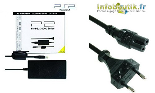 Cargador de fuente de alimentación para consola PS2 SLIM - SCPH 70000