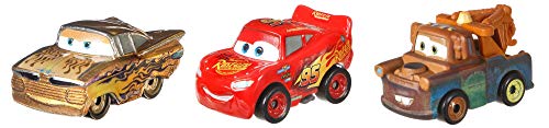 Cars - Pack de 3 Vehículos Mini Racers, Coches de Juguete (Mattel GBN74)