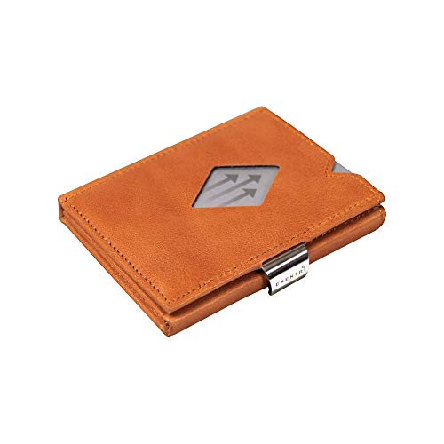 Cartera de piel, de Exentri, con bloqueo RFID antirrobo coñac small Cartera de piel, de Exentri, con bloqueo RFID antirrobo coñac small